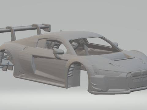 Audi r8 race car Modelo de Impressão 3D