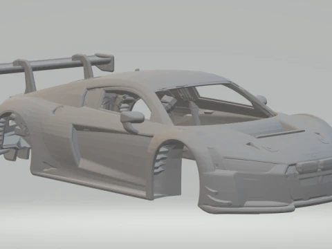 coche de carreras audi r8 Modelo de impresión 3D