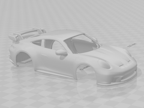 Porsche 911 gt3 3Dプリントモデル