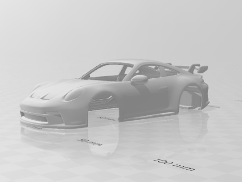 Porsche 911 gt3 Modello di stampa 3D