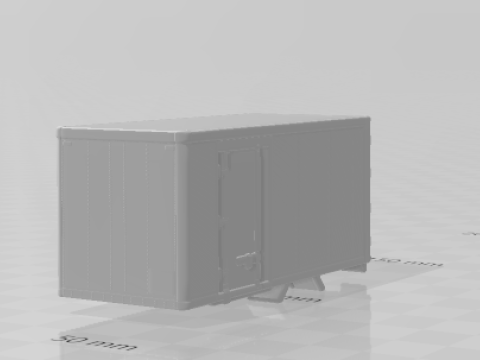 Box body truck 3D Print Model