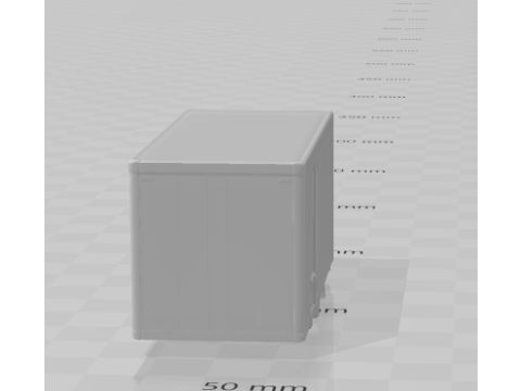 Box body truck 3D Print Model