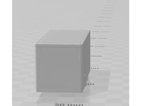 Box body truck 3D Print Model