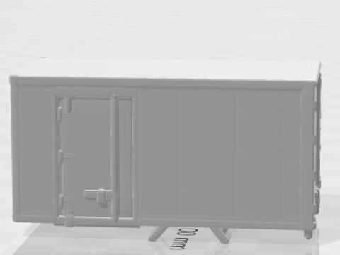 Box body truck 3D Print Model