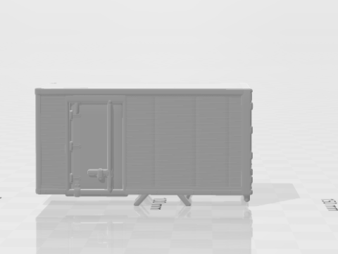 Box body truck 3D Print Model