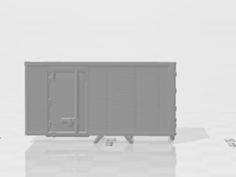 Box body truck 3D Print Model
