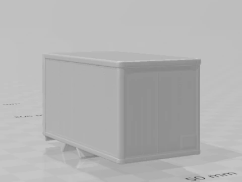 Box body truck 3D Print Model
