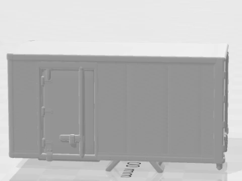 Box body truck 3D Print Model