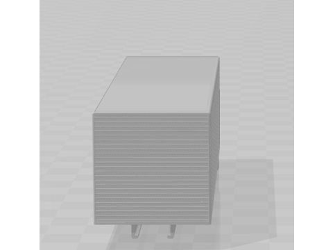 Box body truck 3D Print Model