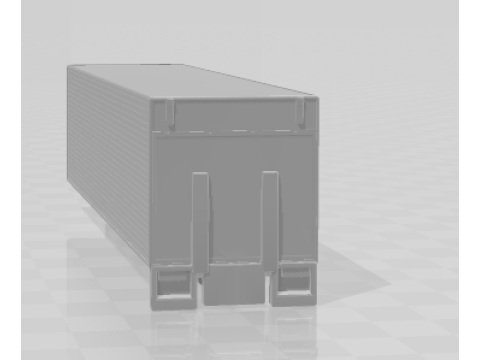 Box body truck 3D Print Model