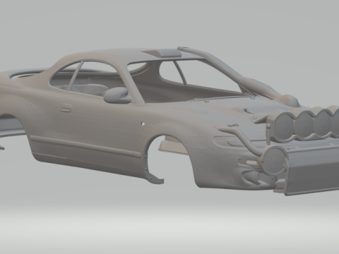 Toyota celica rally car Modèles 3D en vedette