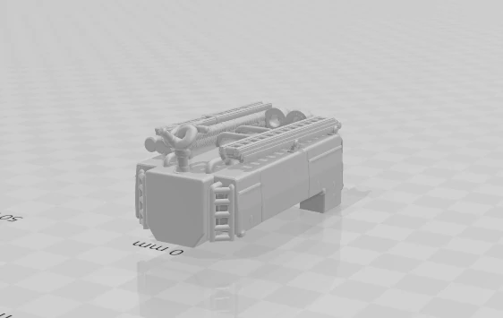 Fire truck body 3D Print Model .c4d .max .obj .3ds .fbx .stl .blend