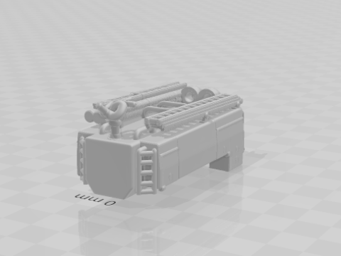 Fire truck body 3D प्रिंट मॉडल
