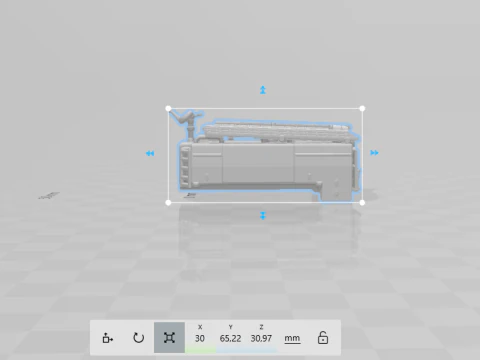 Fire truck body 3D Print Model