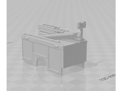Fire truck body 2 3D Print Model