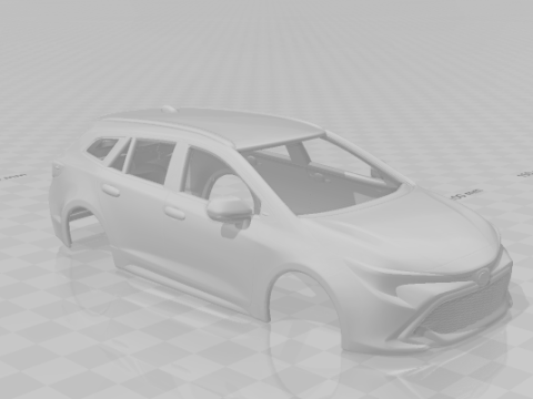 Toyota corolla wagon Modèles 3D en vedette