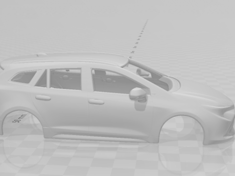 Toyota corolla wagon Modèles 3D en vedette