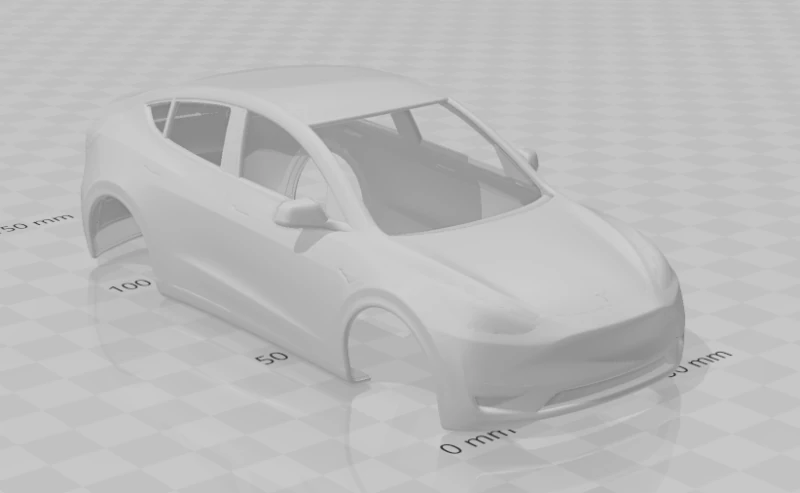 Tesla model y 3D Print Model .c4d .max .obj .3ds .fbx .stl .blend 