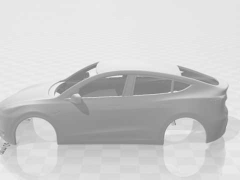 Tesla model y 3D 프린트 모델