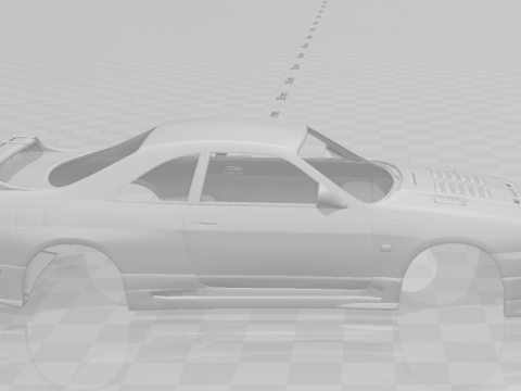 Nissan skyline 3D-Druckmodell