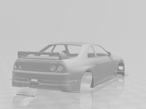 Nissan skyline 3D-Druckmodell