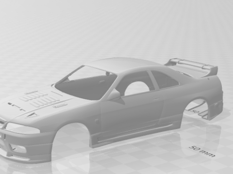 Nissan skyline 3D-Druckmodell