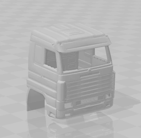 Cabin scania 143 3D Print Model .c4d .max .obj .3ds .fbx .stl .blend 