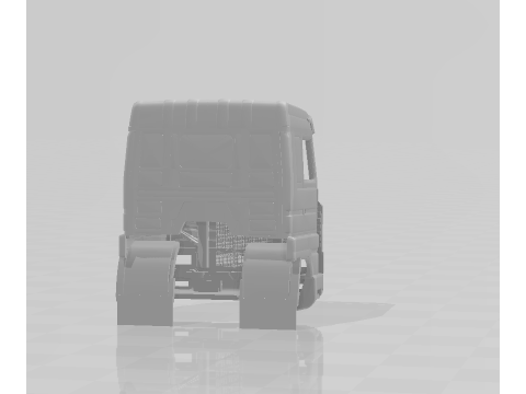 Cabin scania 143 3D Baskı Modeli