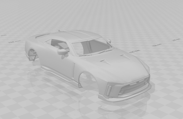 Nissan gtr50 3D प्रिंट मॉडल .c4d .max .obj .3ds .fbx .stl .blend