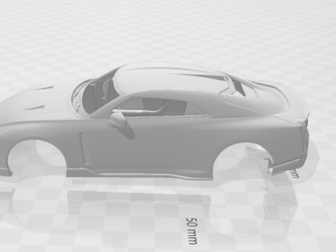 Nissan gtr50 3D प्रिंट मॉडल