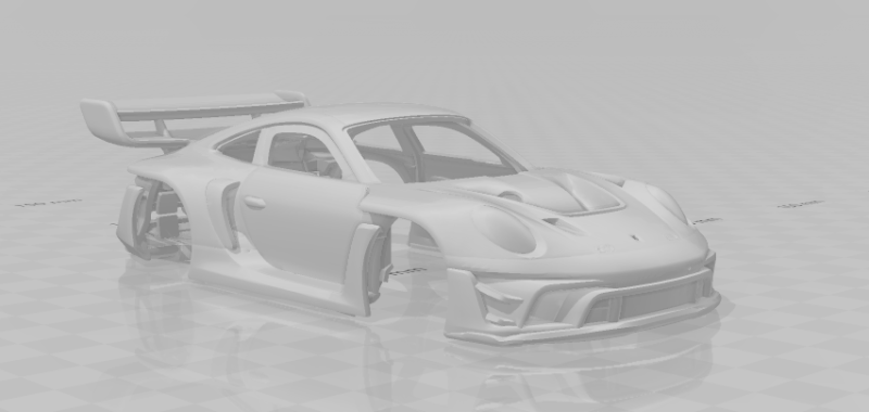 Porsche 911 GT3 R rennsport 3D Baskı Modeli .c4d .max .obj .3ds .fbx .stl .blend