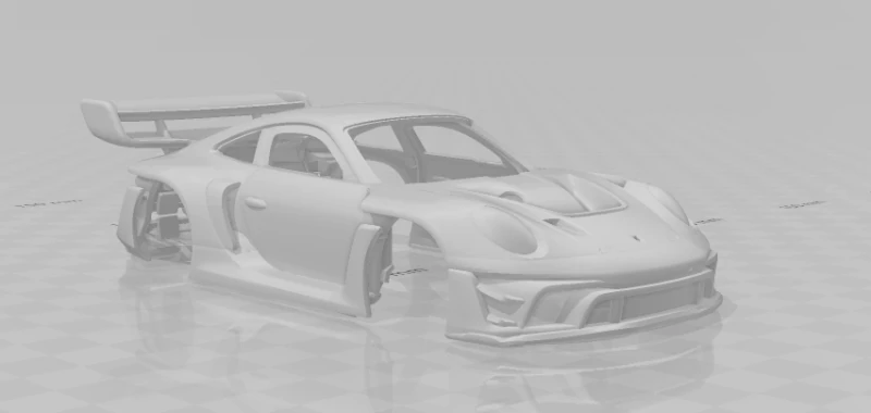 Porsche 911 GT3 R rennsport 3D Print Model .c4d .max .obj .3ds .fbx .stl .blend 