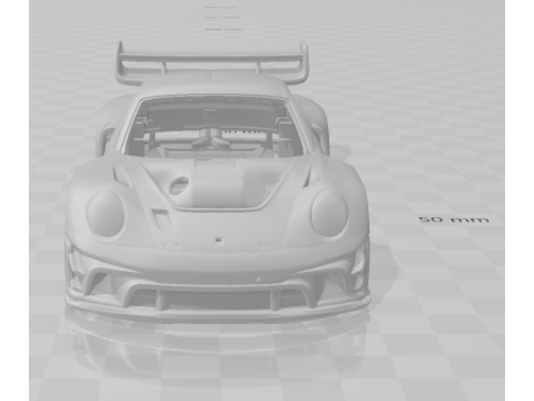 Porsche 911 GT3 R rennsport 3D Baskı Modeli