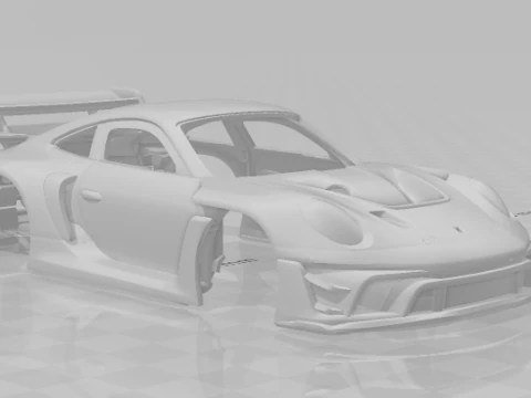Porsche 911 GT3 R rennsport 3D Print Model