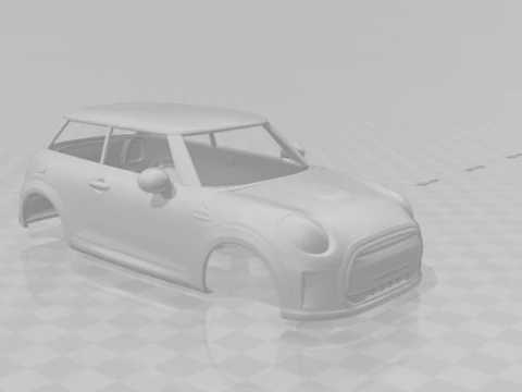 Cooper 2 pintu Model Cetak 3D