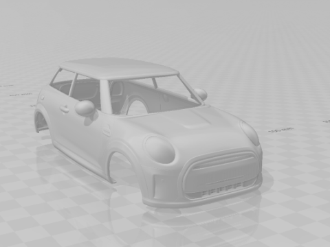 Cooper 2doors 3D-Druckmodell