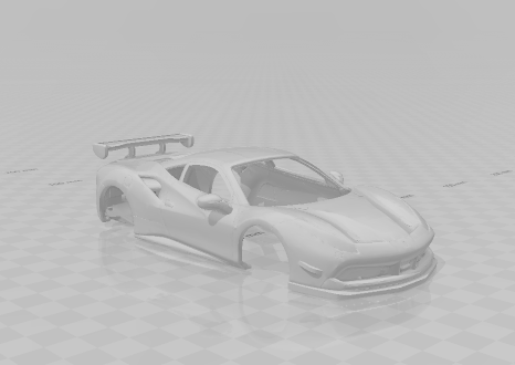Ferrari race car 3D Baskı Modeli .c4d .max .obj .3ds .fbx .stl .blend