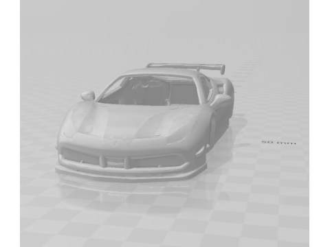 Ferrari race car 3D Baskı Modeli