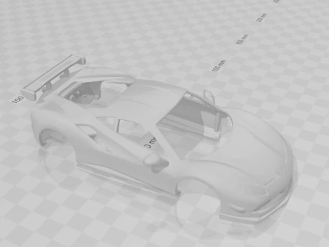 Ferrari race car 3D Print Model