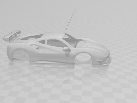 Ferrari race car 3D Baskı Modeli