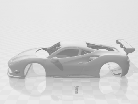 Ferrari race car 3D Baskı Modeli