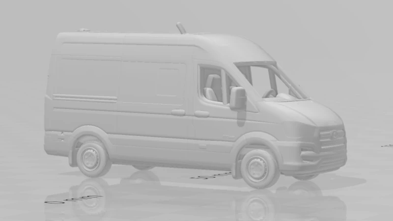 Hyundai h350 3D Print Model .c4d .max .obj .3ds .fbx .stl .blend 