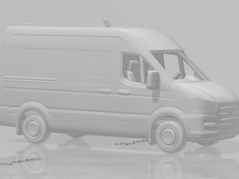 Hyundai h350 3D Baskı Modeli