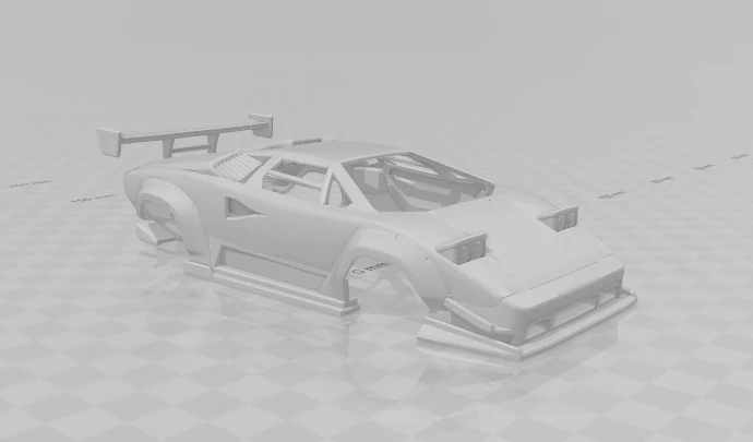 Countach liberty 3D Print Model .c4d .max .obj .3ds .fbx .stl .blend