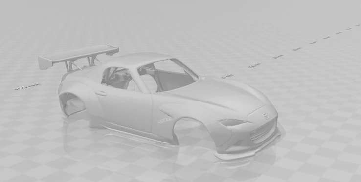 Mazda mx5 miata 3D Print Model .c4d .max .obj .3ds .fbx .stl .blend 