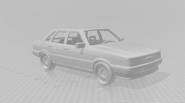 Audi 80 mk2 3D प्रिंट मॉडल .c4d .max .obj .3ds .fbx .stl .blend