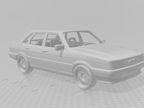 Audi 80 mk2 3D Baskı Modeli