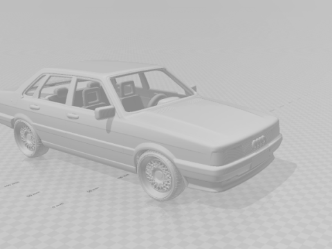 Audi 80 mk2 3D प्रिंट मॉडल
