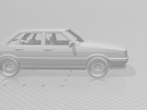 Audi 80 mk2 3D प्रिंट मॉडल
