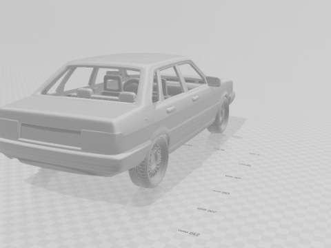 Audi 80 mk2 3D प्रिंट मॉडल